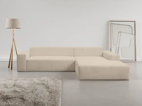 WERK2 Ecksofa Zeus-XL, Mega-Sofa mit großer Sitztiefe in beige von WERK2