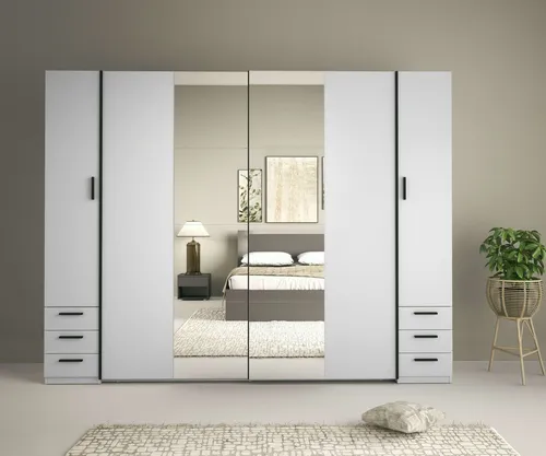 Home affaire Kleiderschrank Antioch, FSC-zertifiziert, mit Dreh- und Schiebetüren (B/T/H 270/61,4/207 cm)