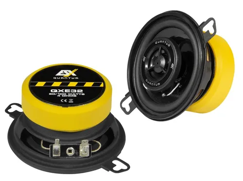 QXE32 2-Wege Koaxial-System - Car-HiFi-Lautsprecher mit 60/120 Watt RMS/MAX, ideal für kraftvollen Sound und einfache Installation in Fahrzeugen.