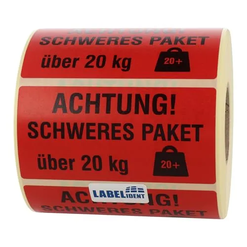 Warnetiketten 100 x 50 mm von Labelident