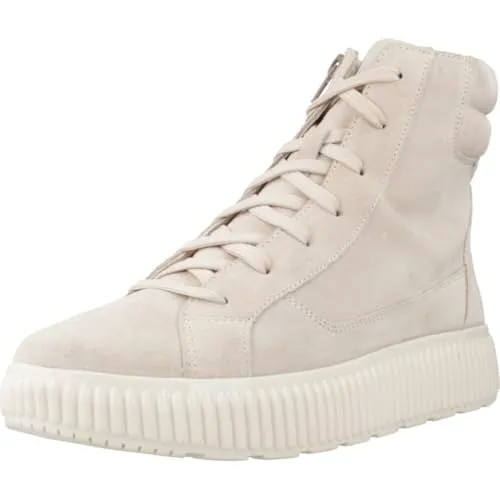 Geox Damen D GRAISY F Ankle Boot, LT Taupe, 39 EU - Wanderschuhe mit atmungsaktiver Technologie für höchsten Komfort beim Wandern und Freizeitaktivitäten.