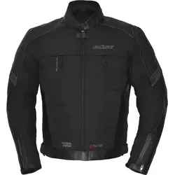 Büse Novaro wasserdichte Motorrad Leder-/Textiljacke, schwarz, Größe 32 für Männer