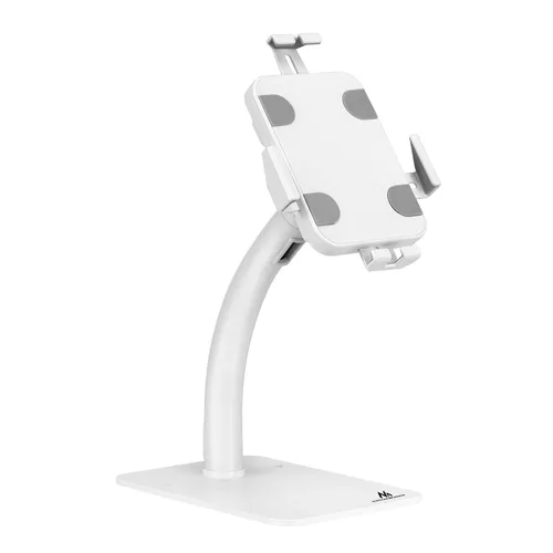 Maclean MC-468 Werbe-Tablet-Halterung - Zubehör für Tablet PCs, stabiler Desktop-Ständer mit Diebstahlschutz und flexibler Neigungsverstellung für optimale Sichtbarkeit.