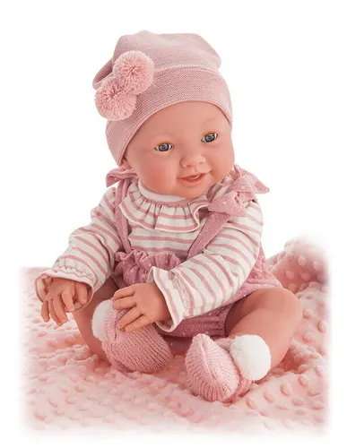 Antonio Juan Trink und Nässbaby 42 cm - Anatomisch korrektes Spielzeug - Puppenkategorie: Babypuppe, handgefertigt aus hochwertigem Vinyl, ideal für Kinder von 3-4 Jahren, inklusive Zubehör wie Flasche und Schnuller.