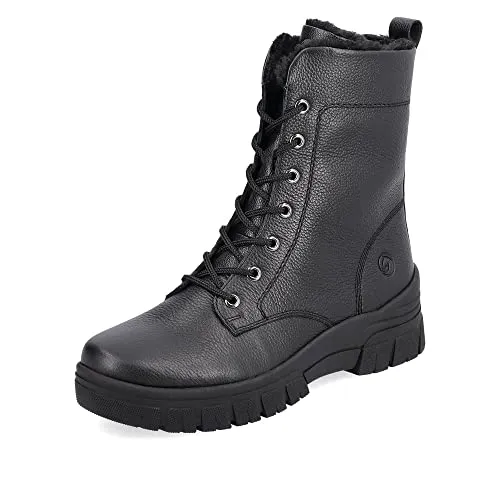 Remonte Damen D0E72 Mode-Stiefel - Schwarz, 38 EU - Wanderschuhe aus hochwertigem Echtleder, warm gefüttert und mit praktischem Reißverschluss für einfachen Einstieg. Ideal für stilvolle Outdoor-Abenteuer.