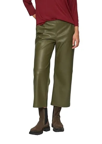 s.Oliver Culotte aus Lederimitat mit Nahtdetails in grün von s.Oliver
