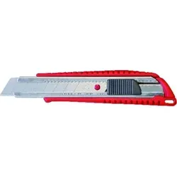 Cuttermesser mit Drucktaste 18mm - rot