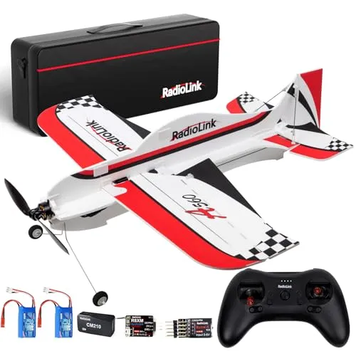 Radiolink A560 RC Flugzeug mit 6 Flugmodi RTF RC Flugzeug | 2,4 GHz Fernbedienung, Byme-A Gyro FC, bürstenloser Motor für Männer, Frauen, Erwachsene, Anfänger