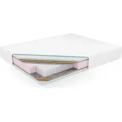 Kaiser Möbel KRETA PREMIUM Taschenmatratze 80x200 cm H3/H4 - Beidseitige Taschenfederkernmatratze mit stabiler Kokosschicht für optimalen Schlafkomfort. Ideal für individuelle Unterstützung und hervorragende Belüftung.