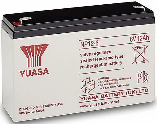 Yuasa NP12-6 Bleiakku 6V 12Ah von Yuasa