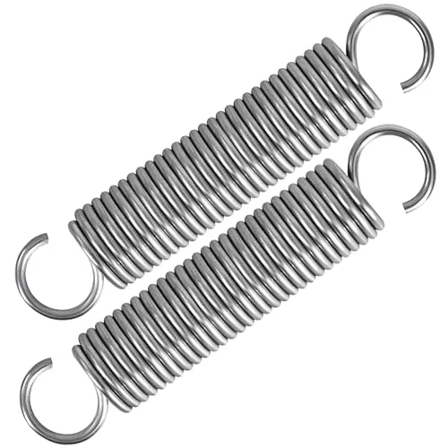 GUNGY Zugfedern mit Haken Edelstahl Spannfeder Zugfeder 90mm Außendurchmesser 18mm Drahtdurchmesser 2mm Maximale Zugkraft 8,3kg 2x18x90mm 2 Stück