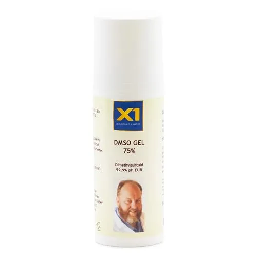 X1 DMSO GEL – 75 % Gel mit 99,9 % pharmazeutisch reinem DMSO – 50 ml HDPE Tube – Gel zur Oberflächenanwendung, verdickt, lösungsmittelbeständig – Made in Germany