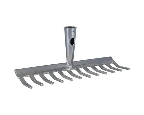Triuso Gartenrechen Gartenrechen 29cm / 12 Zinken, 29,00 cm Arbeitsbreite, (stabile Ausführung mit großer Stieldülle, pulverbeschichtet), bestens zur Bodenbearbeitung bzw. -auflockerung geeignet