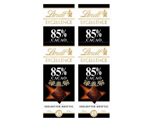 LINDT Schokolade, Lindt Excellence Edelbitter 85% Kakao - 4er Pack - Lindt Excellence Edelbitter 85% Kakao - 4er Pack (4 x 100 g) für ein intensives Geschmackserlebnis. Ideal zum Genießen und Teilen, perfekt auch für Desserts oder zum Kombinieren mit Wein.