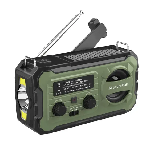 Kruger&Matz KM0837 Solarradio mit Powerbank und SOS-Funktion