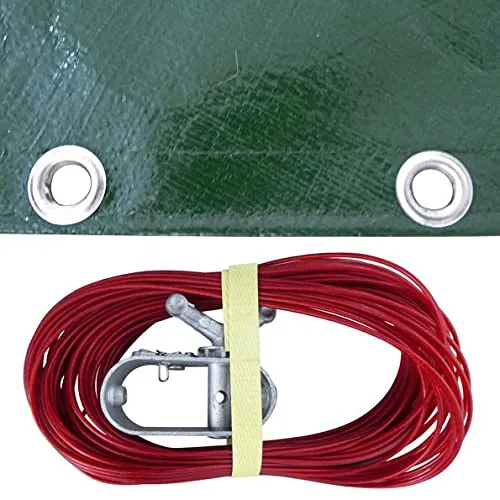 Winterabdeckplane 180 Gr./m², Oval 6,50 x 4,20m