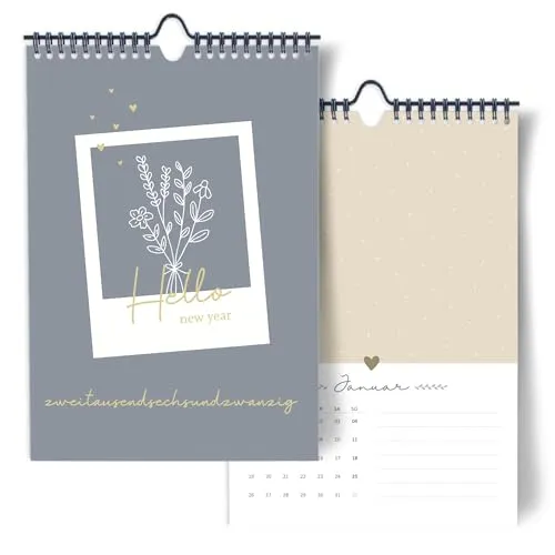 Bastelkalender 2026 zum Selbstgestalten I DIY Fotokalender für Fotos I DIN A4 I Wandkalender zum selber gestalten, Jetzt entdecken und individuell gestalten!