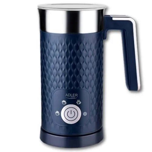 Adler Milchaufschäumer AD 4494d in Blau - Milchaufschäumer für cremigen Milchschaum, ideal für Kaffeespezialitäten und heiße Schokolade.