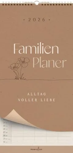 Familienplaner 2026: Alltag voller Liebe - Religionskalender für 2026, perfekt organisiert für die ganze Familie mit Platz für persönliche Notizen und besondere Anlässe.
