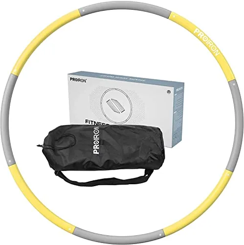 PROIRON Hula Hoop Reifen Erwachsene & Kinder, Hullahub Reifen, 1,2/1,8kg Gewichten und 73-98cm Schaumstoff, einstellbar Hula Hoop Reifen