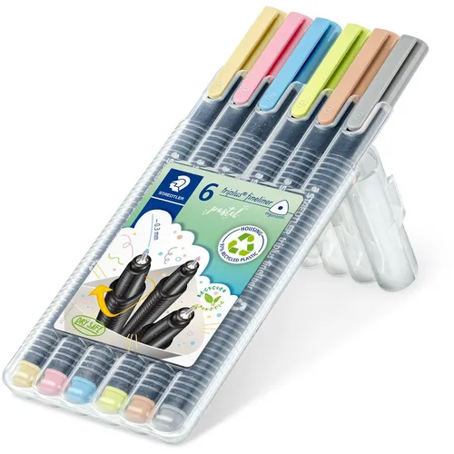 Staedtler Fineliner triplus rPP, 6 Stück