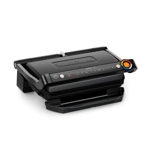 Moulinex Optigrill+ XL Elektrogrill - Grill für den Innenbereich mit 9 automatischen Programmen, ideal für bis zu 8 Personen, einfache Reinigung durch antihaftbeschichtete Platten und perfekte Garzeit-Anpassung.