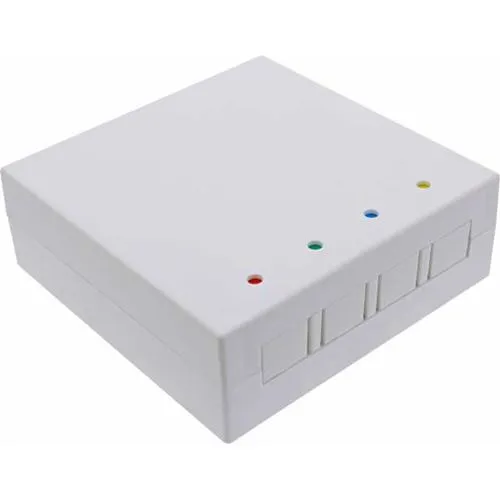 InLine FTTH Leerbox für bis zu 4x LC Duplex / 4x SC Simplex, Aufputz 80mm weiß