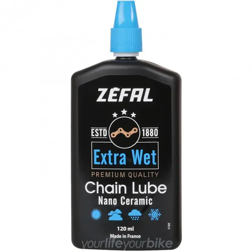ZEFAL EXTRA WET SCHMIERSTOFF NASS MITTEL REGEN WINTER NANO CERAMIC FAHRRAD KETTE