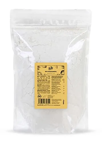 KoRo - Bio Kokosmehl 1 kg - Glutenfreie und low-carb Alternative zu herkömmlichen Mehl mit Ballaststoffen