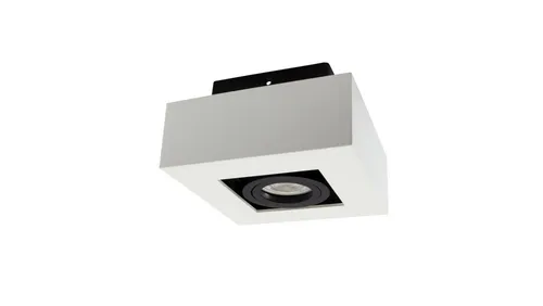 LED Mirora GU10 Deckenleuchte schwarz & weiß - schwenkbar - Moderne eckige Aufbauleuchte mit IP20 Schutz, ideal für jeden Raum. Schwenkbar für gezielte Lichtakzente, einfache Montage und elegantes Design in schwarz & weiß.