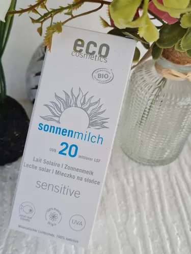 Eco Cosmetics Sonnenmilch LSF 20 sensitive  75 ml. Neu