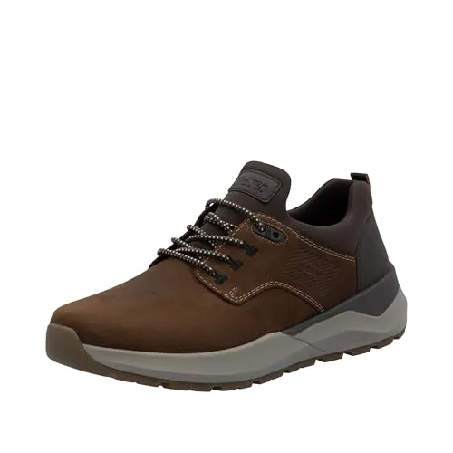 Rieker Herren 06050 Slipper, Braun, 44 EU - Slipper & Mokassins für Herren, aus echtem Leder mit extra weitem Schnitt und herausnehmbarer Rieker Soft Einlegesohle für optimalen Komfort.