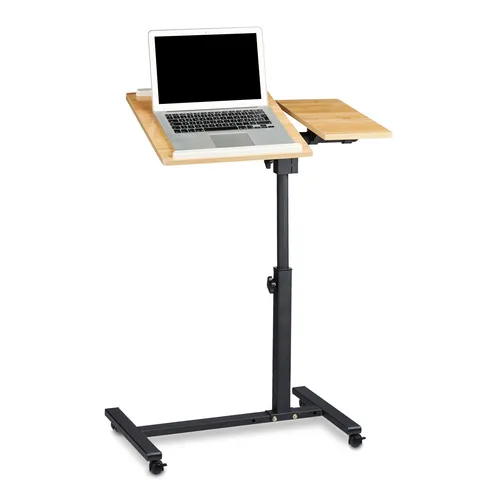 Höhenverstellbarer Laptoptisch mit Rollen – Mobil und Flexibel - Praktischer Beistelltisch für Laptop und mehr, höhenverstellbar und mobil mit Rollen – ideal für flexibles Arbeiten und Zuhause.