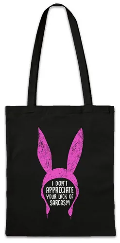 Urban Backwoods Beuteltasche Lack Of Sarcasm Stofftasche Bob Linda Tina Ruth Bob's Louise Belcher (1-tlg), Burgers Hamburguesa TV Series