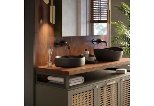 LAMO Manufaktur Waschtischplatte LWPG – Edle Massivholzplatte für stilvolle Bäder - Die 40mm starke Waschtischplatte aus beständigem Eschenholz überzeugt mit einzigartiger Maserung und vielseitigen Einsatzmöglichkeiten. Ideal für Waschbecken, Küchen oder als Tischplatte – für zeitloses Design und hohe Funktionalität.