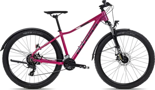 Axess Mountainbike MEEA ATB 29 Zoll – 14 Gang Shimano Schaltung in Violett/Rosa - Sportliches Damen-Mountainbike mit Aluminiumrahmen und 29 Zoll Laufrädern. Ausgestattet mit zuverlässigen Scheibenbremsen und einer 14-Gang Kettenschaltung für vielseitigen Fahrspaß.