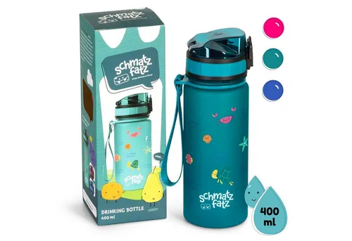 Wakaba Trinkflasche für Kinder 400 ml - Trinkflasche & Isolierbecher aus BPA-freiem Tritan, auslaufsicher und ideal für Schule und Sport. Perfekt für kleine Hände mit einem fröhlichen Blumenmotiv!