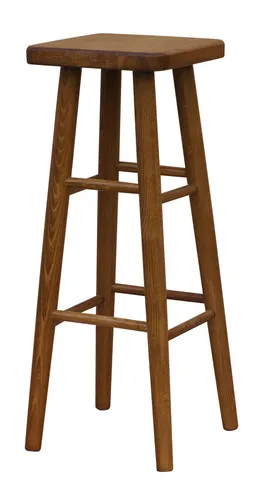 Barhocker aus Buchenholz 82 cm – Massivholzstuhl für Gastro, Restaurant, Bistro – neu, Eiche Farbe