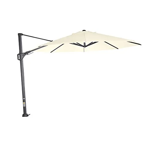 SIENA GARDEN Sunset N+ Ampelschirm 350cm - Sonnenschirm mit Aluminiumgestell und UPF 50+ Lichtschutz, 360° drehbar und ideal für entspannte Stunden im Freien. Bezug abnehmbar und handwaschbar.