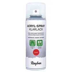 Acryl-Spray Klarlack, glänzend, wasserbasierend, 200 ml