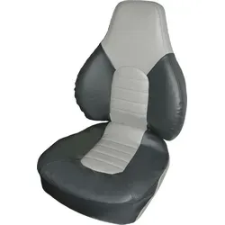 Springfield Klappstuhl Anglersitz Modell Fish Pro schwarz/grau Bootssitz Steuerstuhl - Schwarz