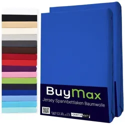 Buymax® Spannbettlaken 90x200cm Doppelpack in blau von Buymax