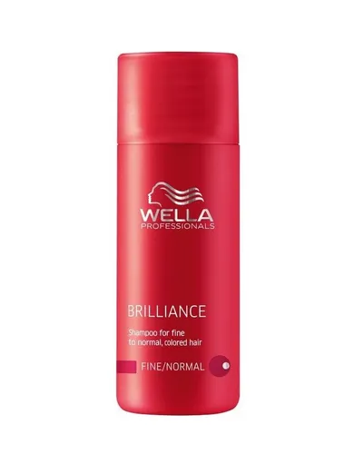 Wella Brilliance Shampoo für feines bis normales, coloriertes Haar - Hochwertiges Shampoo für coloriertes Haar, das die Farbintensität schützt und für strahlenden Glanz sorgt. Ideal für feines bis normales Haar.