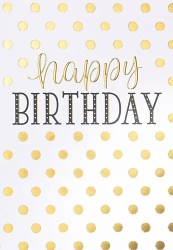 Geburtstag - Black & Gold - Glückwunschkarte im Format 11,5x17cm mit Umschlag -