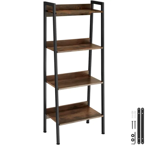 TecTake Leiterregal Industrial Holz dunkel von tectake