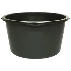 Mörtelkübel 65L schwarz, rund mit L-Skala in schwarz von Perel