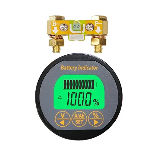 AiLi Batteriemonitor Tester Voltmeter Amperemeter 8-120V 0-350A 999Ah für Auto Auto Motorboot Wohnwagen Wohnmobil Wohnmobil Solar