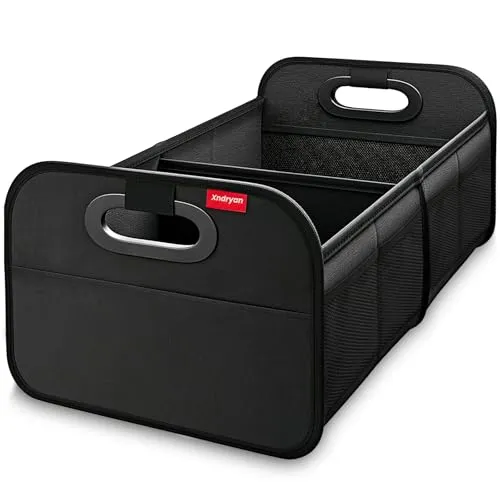 Kofferraum Organizer, Xndryan Kofferraumtasche Faltbar Anti-Rutsch Aufbewahrung Auto Faltbox mit Stabiler Boden & Tragegriff, Auto Zubehör Innenraum Organizer