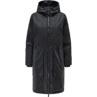 Navahoo Damen Parka Übergangsjacke Edelumhang mit Kapuze - Der Navahoo Damenparka vereint klassischen Stil mit praktischen Details. Ideal für die Übergangszeit, bietet er Komfort und Schutz dank wasserabweisendem Material und gefütterter Kapuze. Perfekt für Alltag und Outdoor!