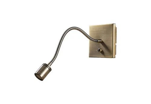 Lindby LED Wandleuchte Mayar, warmweiß - Elegante Wandleuchte für Hotel und Gastronomie, aus Metall in altmessing, 1-flammig mit warmweißem Licht (320 lm) für gemütliche Atmosphäre.